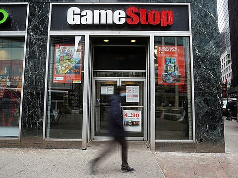 A GameStop store in the Manhattan borough of New York City. 
