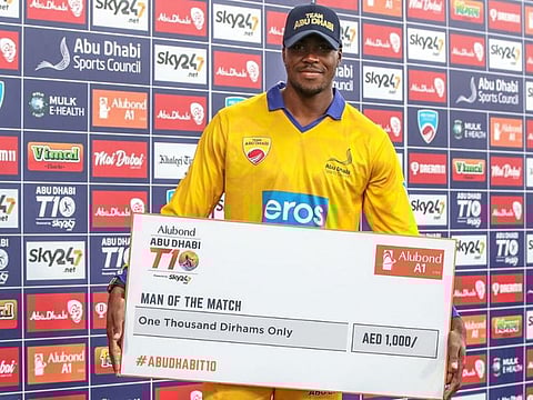 West Indian Obed McCoy was adjudged Man of the Match for putting the brakes with two timely strikes.