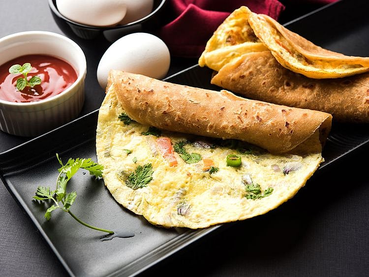 Egg, paratha