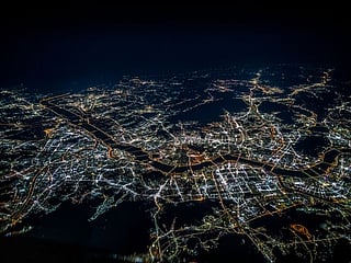 World cities at night: UAE-based Boeing 777 pilot shares aerial pictures of city lights from across the world