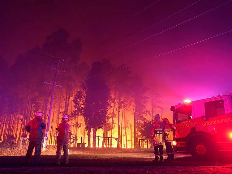 Perth bush wild fire Australia