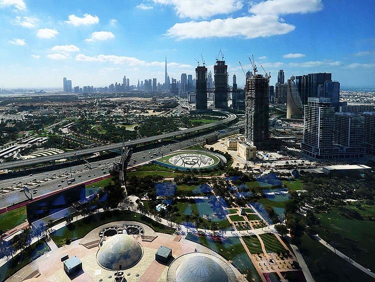 Stock Dubai skyline