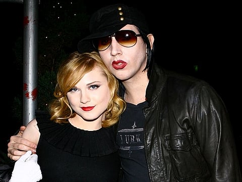 Evan Rachel Wood and Marilyn Manson