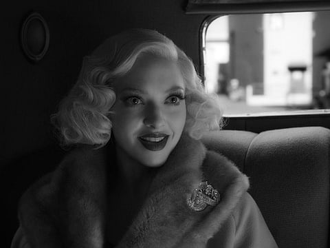 Amanda Seyfried appears in a scene from 'Mank'.