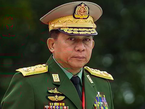 Myanmar's Military Commander-in-Chief Senior General Min Aung Hlaing