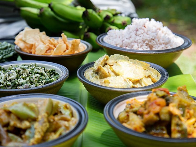 Sri Lankan dishes at Plantation Villa