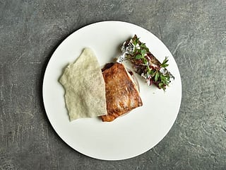 Iranian Pan-Fried Seabass with Kuku Sabzi