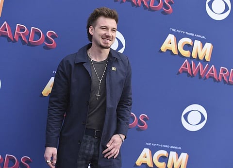 Morgan Wallen arrives at the 53rd annual Academy of Country Music Awards on April 15, 2018, in Las Vegas.