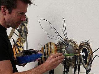 Good of the Hive: the New York muralist on a mission to hand-paint 50,000 bees 
