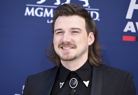 Morgan Wallen arrives at the 54th annual Academy of Country Music Awards on April 7, 2019, in Las Vegas.