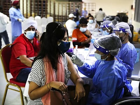 Photos: Vaccination drive at the Guru Nanak Darbar Gurudwara in Dubai