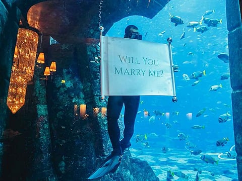 Ossiano at Atlantis, the Palm, has a nine-course set menu for Valentine’s Day