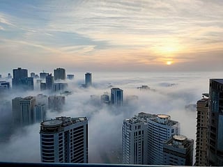 
Updated photos: Foggy weather continues in the afternoon in Dubai and Sharjah 
