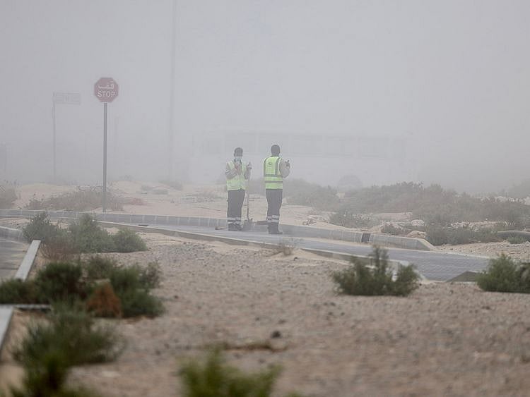 Dubai fog