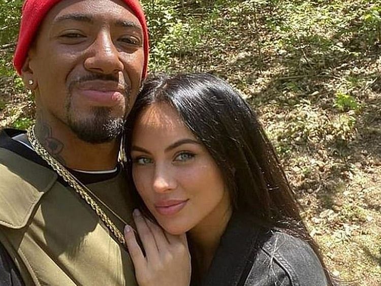 Jerome Boateng and ex-girlfriend Kasia Lenhardt.