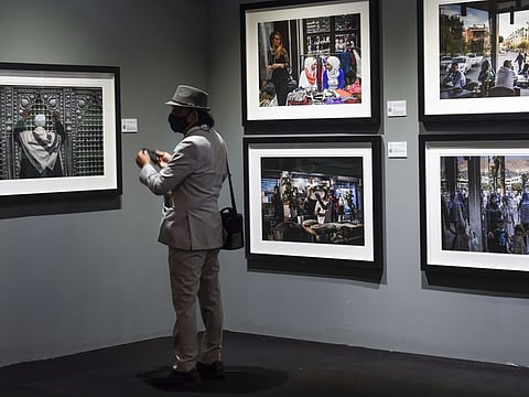 Visitors at Xposure International Photography Festival at Sharjah Expo Center.