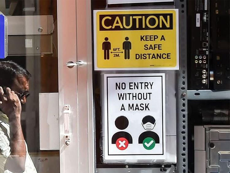 Stock Covid rules at shops