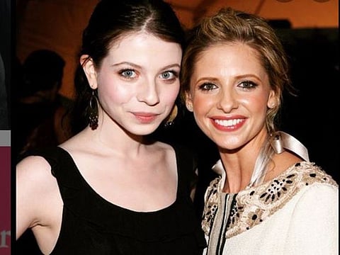 Michelle Trachtenberg and Sarah Michelle Gellar who starred together in 'Buffy the Vampire Slayer'