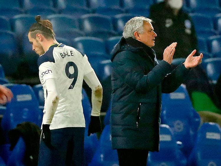 Gareth Bale and Jose Mourinho are not seeing eye-to-eye at Tottenham