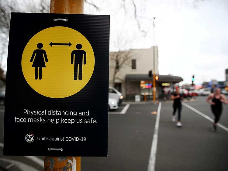 Auckland New Zealand covid jogging