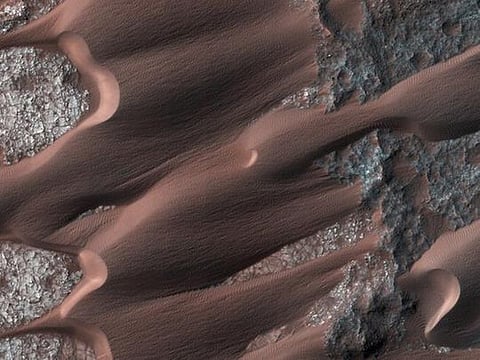 Look: The surface of Mars