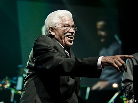 Johnny Pacheco performs in Manhattan in 2009. Pacheco, the Dominican-born bandleader who co-founded Fania Records, the record label that turned salsa music into a worldwide sensation, died on Monday, February 15, 2021.