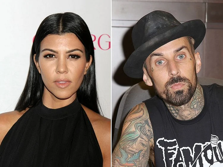 Kourtney Kardashian and Travis Barker