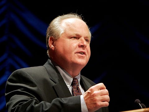 Radio show host Rush Limbaugh.