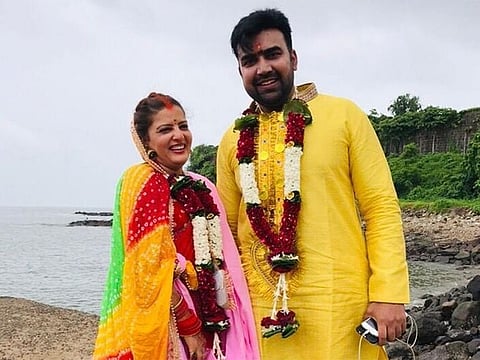 Sandeep Nahar and his wife Kanchan Sharma.