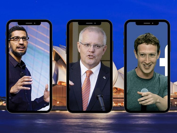 Google CEO FB CEO and Australian pm