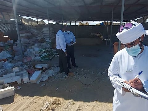 The municipality reported that its inspectors found four Asians, two of whom were in violation of residency laws, operated the packaging plant. 