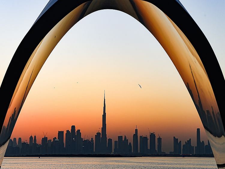 Stock Dubai Skyline