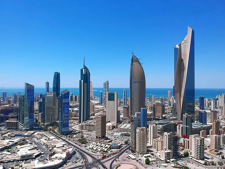 Stock Kuwait City skyline