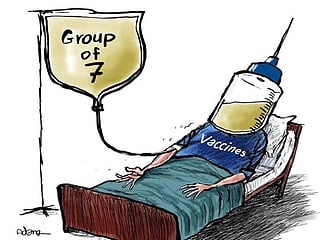 Cartoon: G7 increases support for Covid vaccines