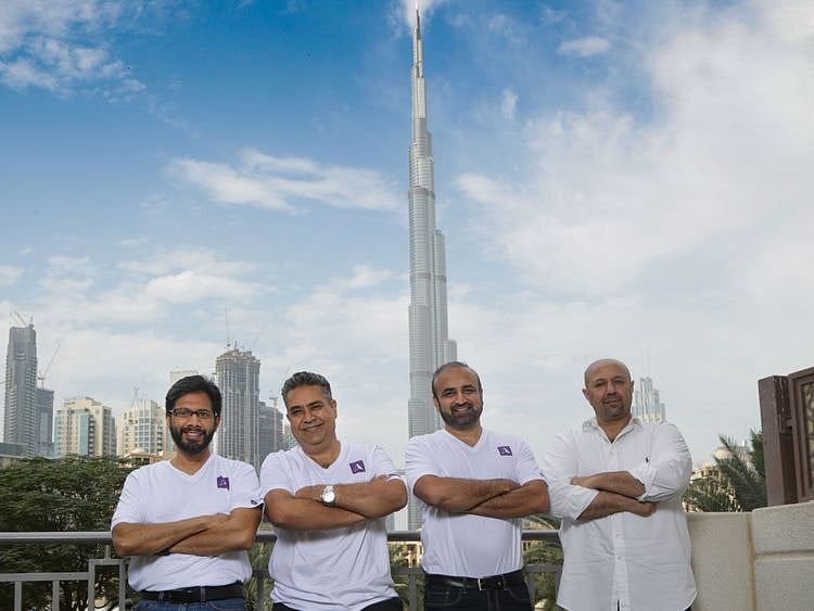 North Ladder (Left To Right): Bilal Karimbath, CTO, Pishu Ganglani,COO, Sandeep Shetty, CEO, Ricky Husaini, CIO
