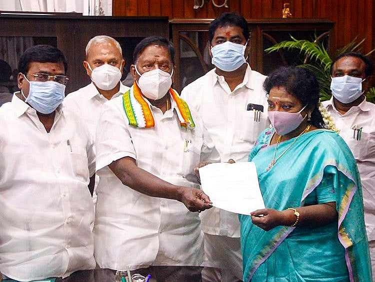 Puducherry Chief Minister V Narayanasamy