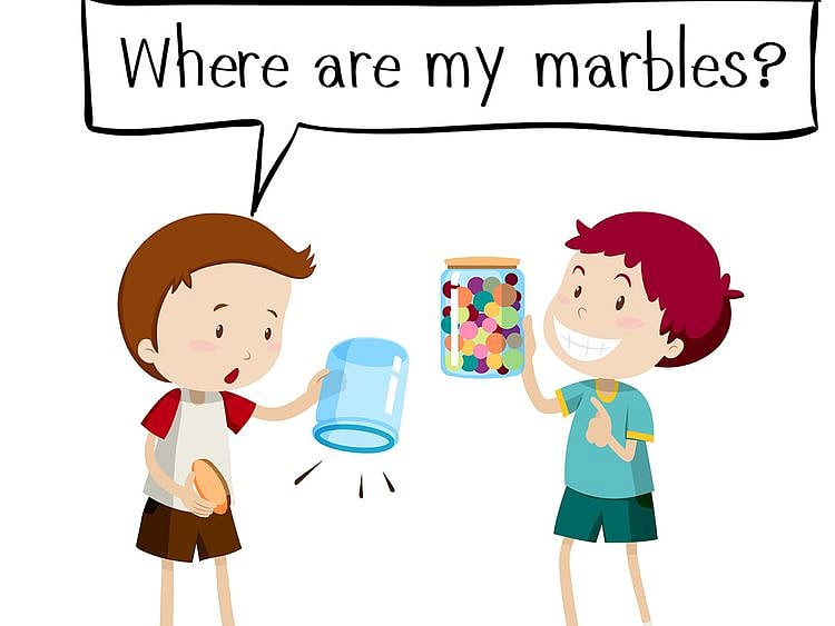 Phrases English sayings marbles 