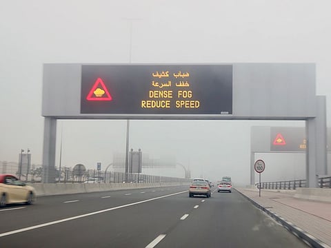 Fog in Dubai