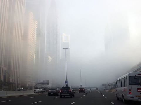 Fog in Dubai