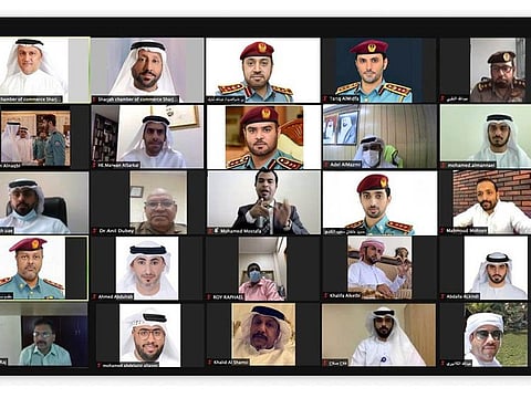 The virtual session in progress.