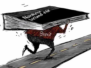 Cartoon: Northern Ireland continues to enforce EU customs rules at its ports