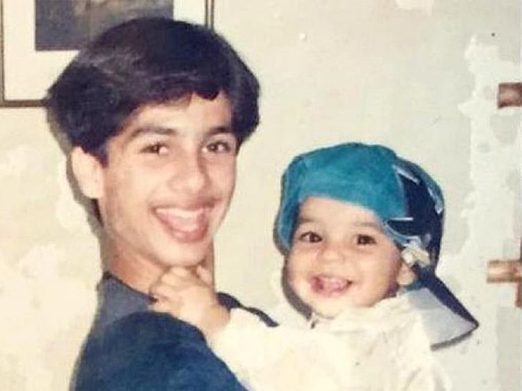 Shahid Kapoor and Ishaan Khatter in a throwback picture