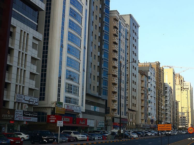 Stock Fujairah skyline