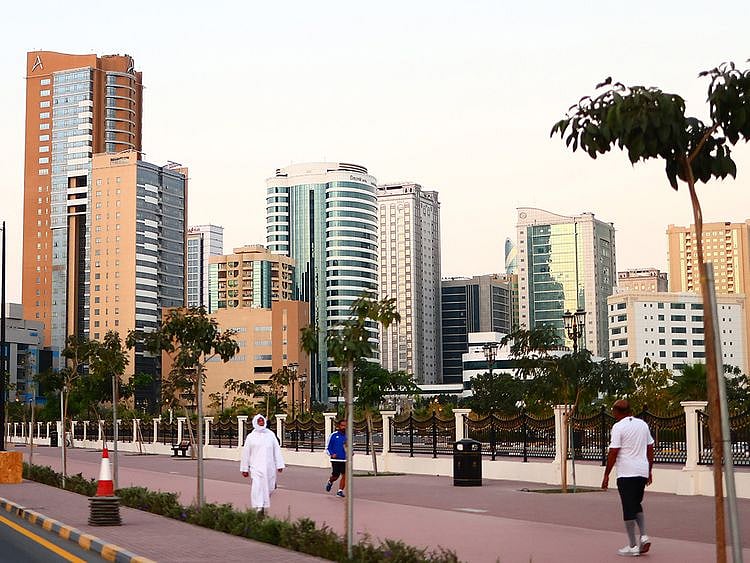 Stock Fujairah skyline