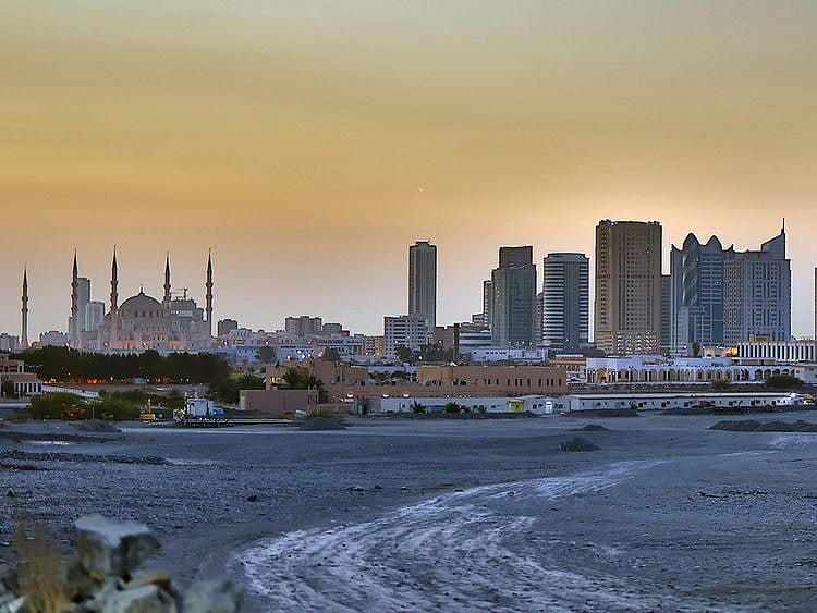 Stock Fujairah skyline