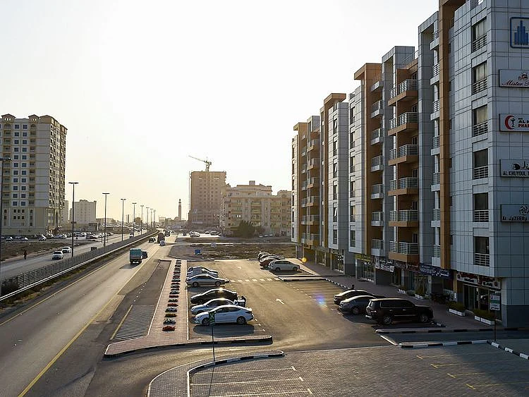 Stock Umm Al Quwain UAQ skyline