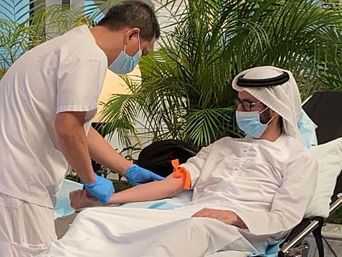 Vaccinated people may donate blood 14 days after the first or second dose. Each donor contributes to saving the lives of at least three people, says Seha