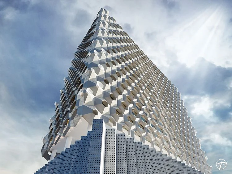 The Hivery in Al Barsha has the hexagonal pattern of a honeycomb maze