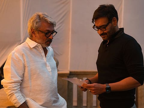 Sanjay Leela Bhansali and Ajay Devgn.
