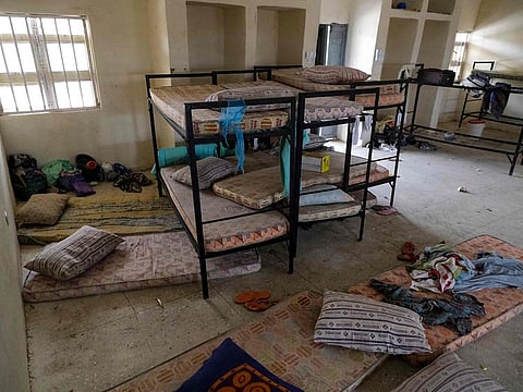 The deserted dormitory is pictured at the Government Girls Secondary School, the day after the abduction of over 300 schoolgirls by gunmen in Jangebe, a village in Zamfara State, northwest of Nigeria on February 27, 2021. 